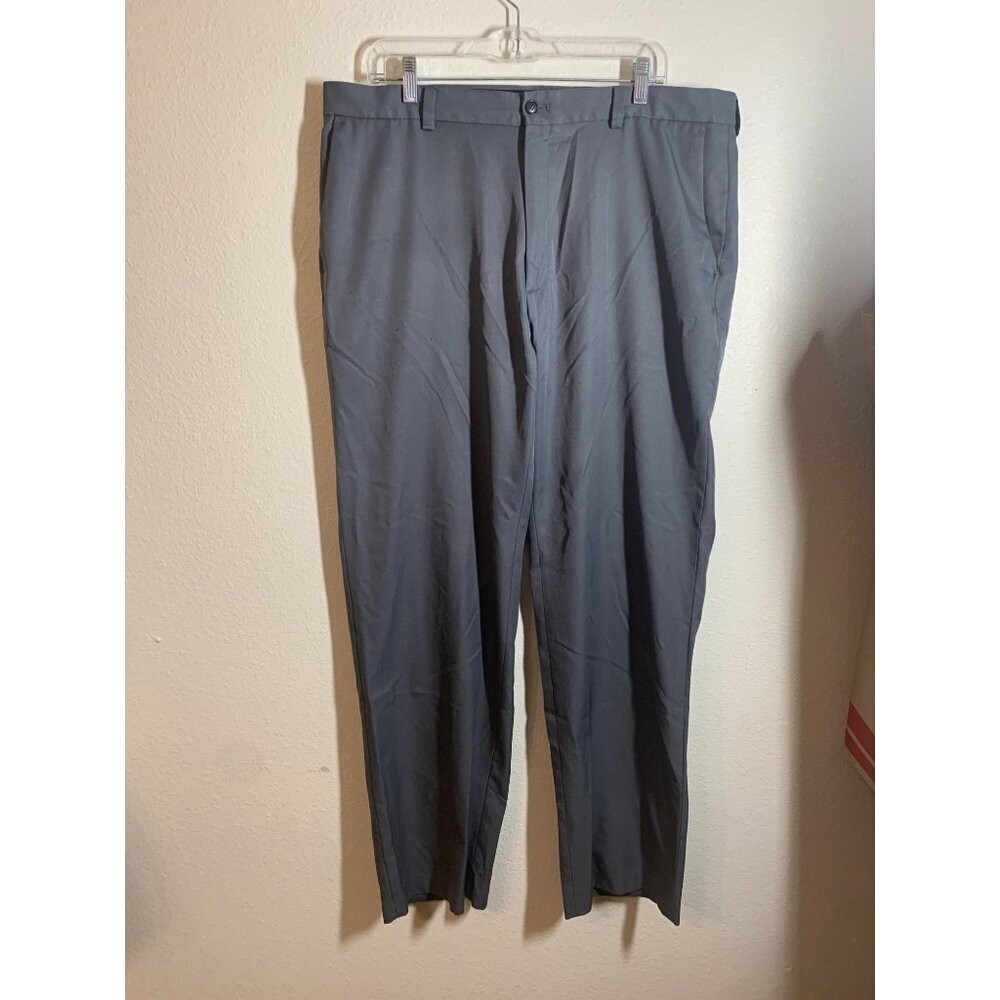 Haggar Men's Business Casual Dress Pants Size 38x32 Gray AD8